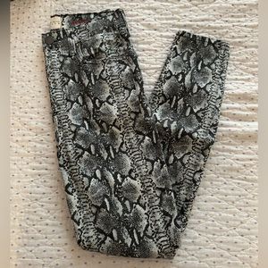 Alice & Olivia Animal Print Jeans